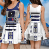 R2-D2 Robot Star Wars 3D Halloween Cosplay Costume Dress