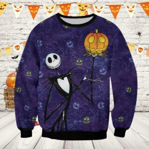 Alternative view of Nightmare Before Christmas Jack Halloween Unisex Sweatshirt