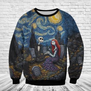 Alternative view of Jack and Sally , Nightmare Before Christmas Unisex Sweatshirt