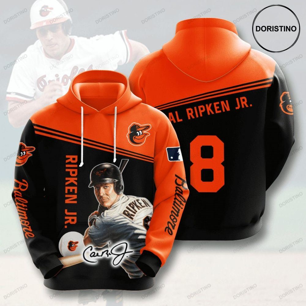 Baltimore Orioles Cal Ripken Jr 8 3d Limited Edition 3d Hoodie