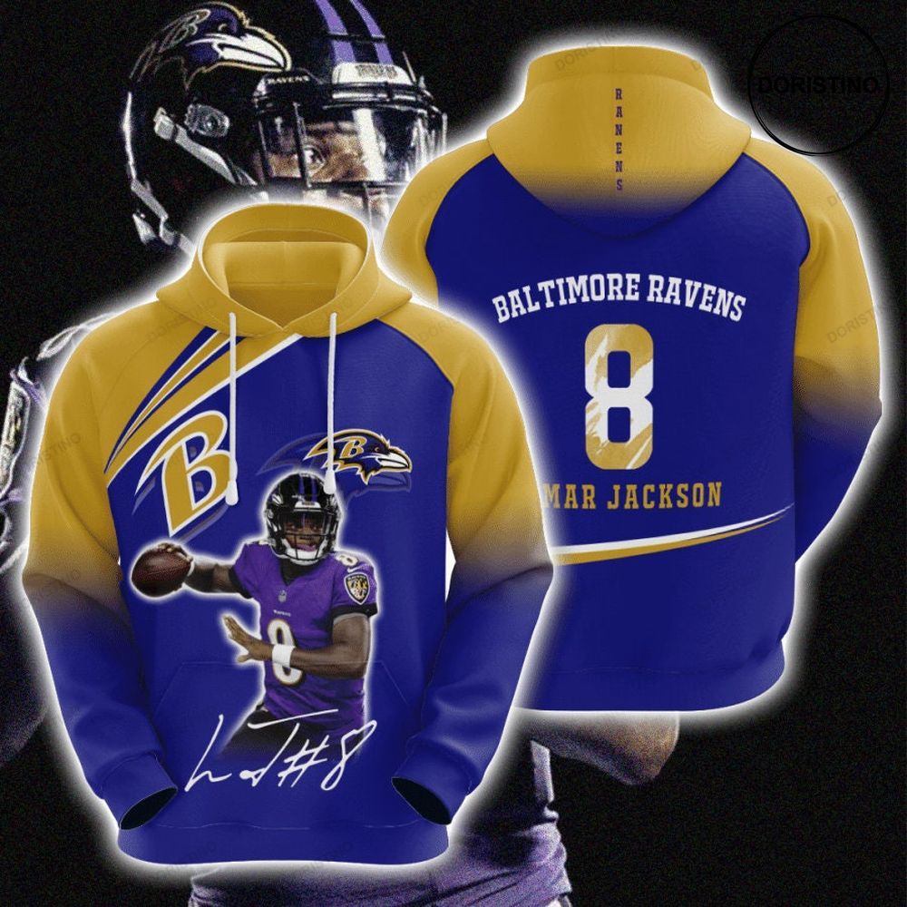 Baltimore Ravens 3d 7n6a1 Awesome 3D Hoodie