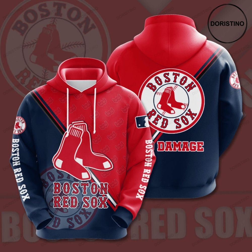 Boston Red Sox 3d 5f4ku Limited Edition 3d Hoodie