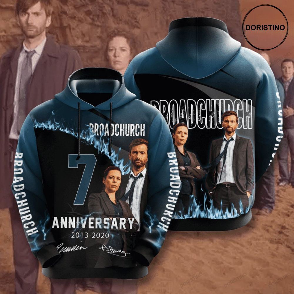 Broadchurch 3d Awesome 3D Hoodie