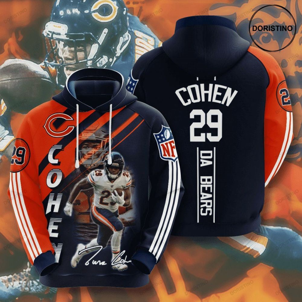 Chicago Bears 3d 6wdg5 Awesome 3D Hoodie