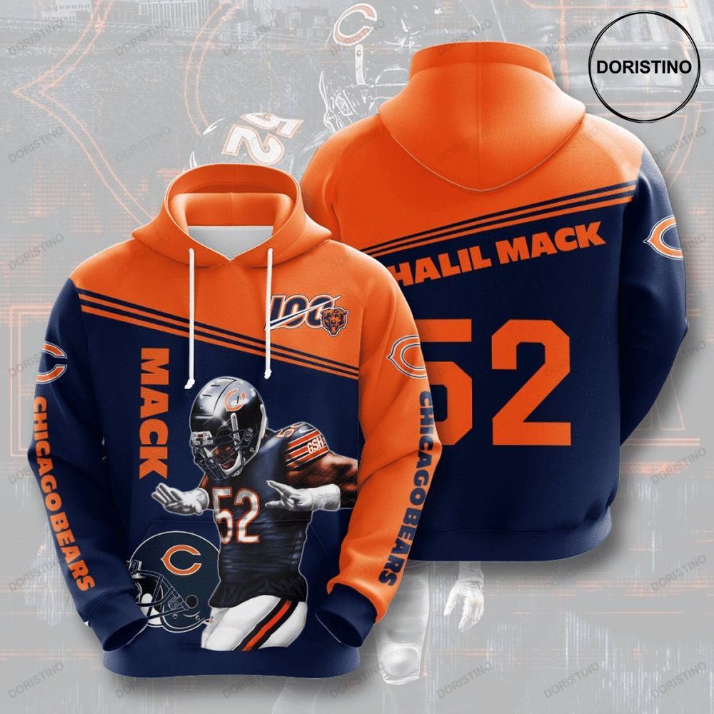 Chicago Bears 3d Awesome 3D Hoodie