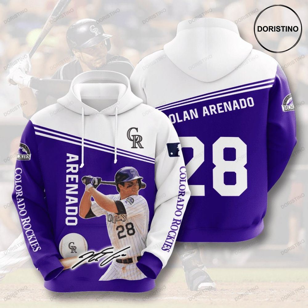 Colorado Rockies 3d All Over Print Hoodie