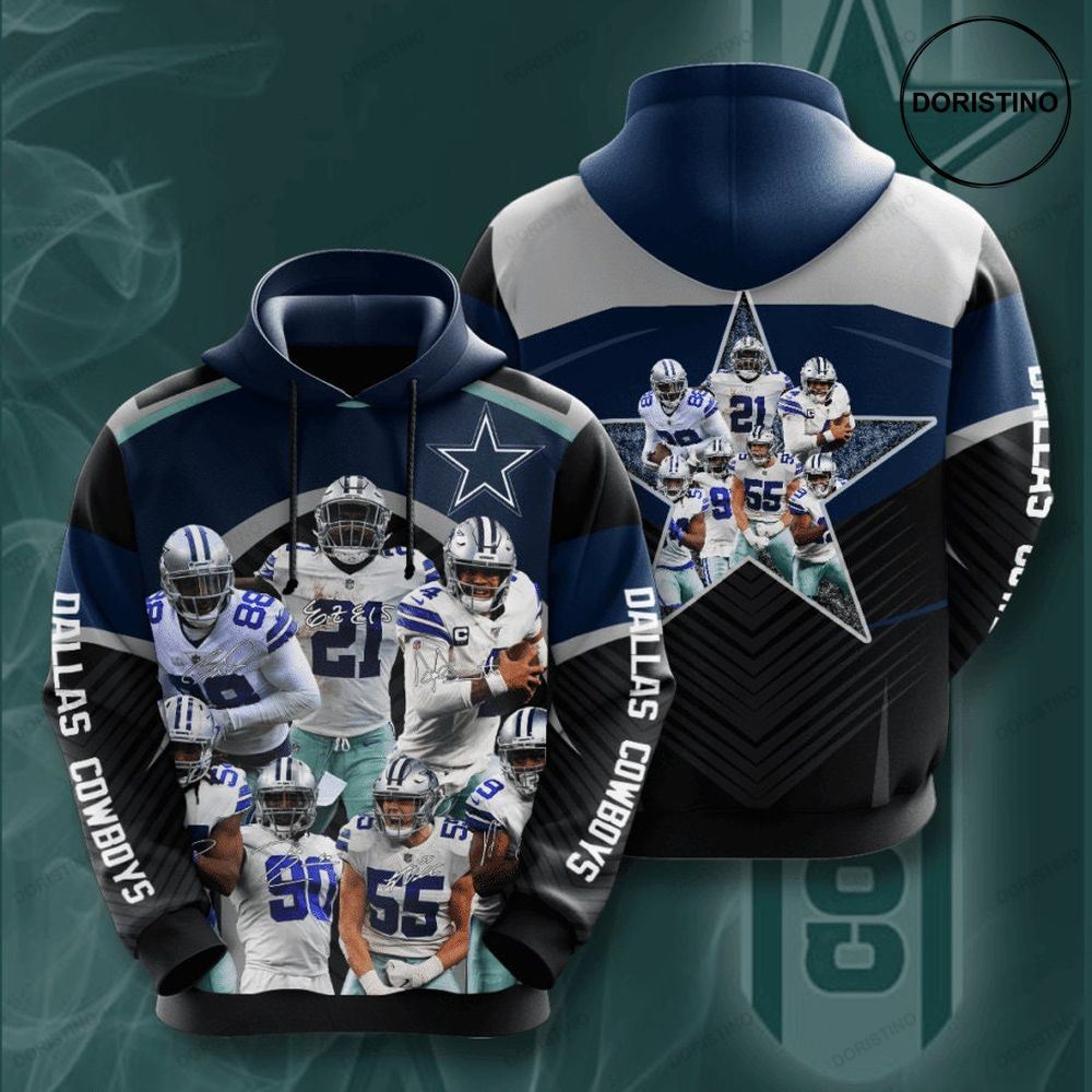 Dallas Cowboys 3d 2xd85 All Over Print Hoodie