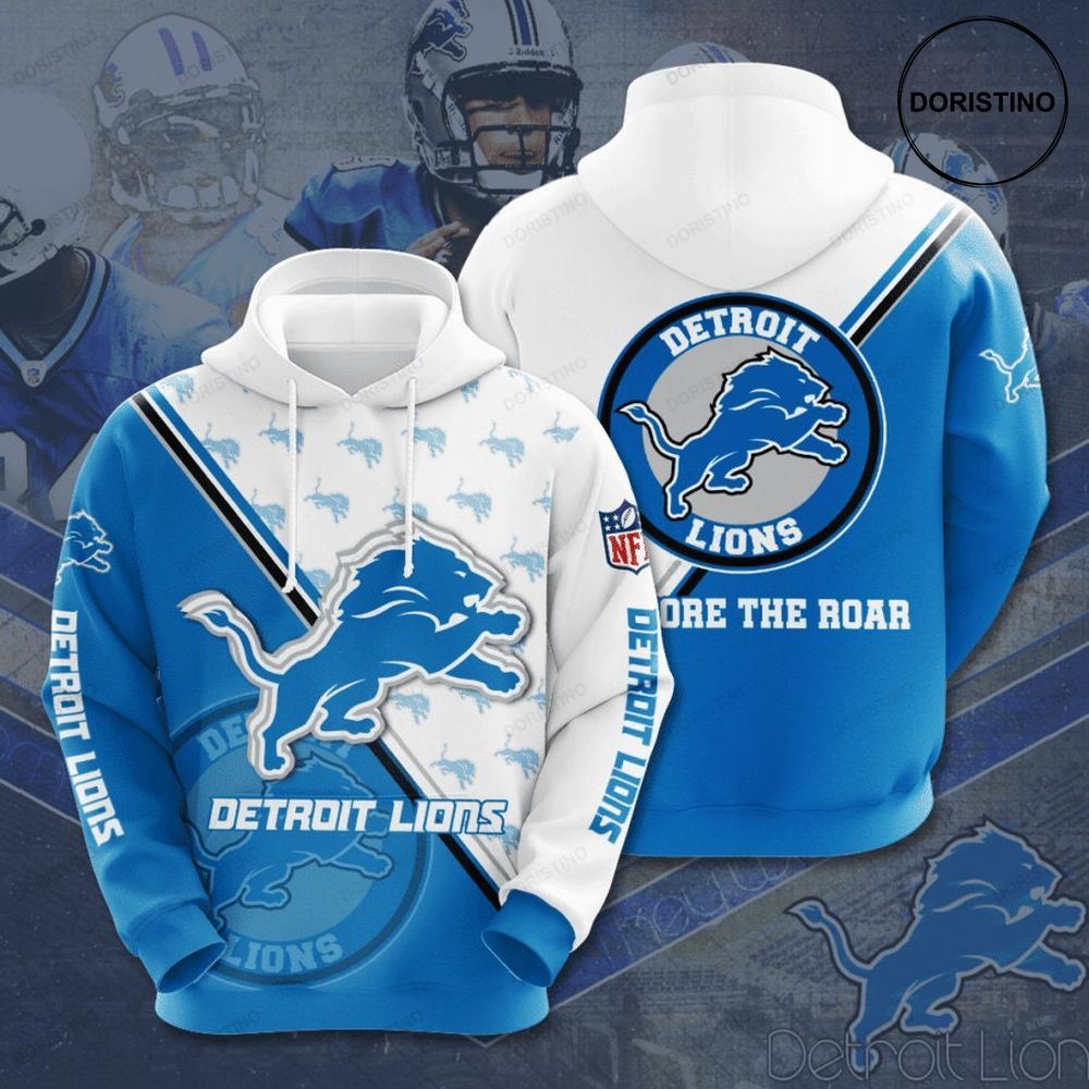 Detroit Lions 3d 6kwml Awesome 3D Hoodie