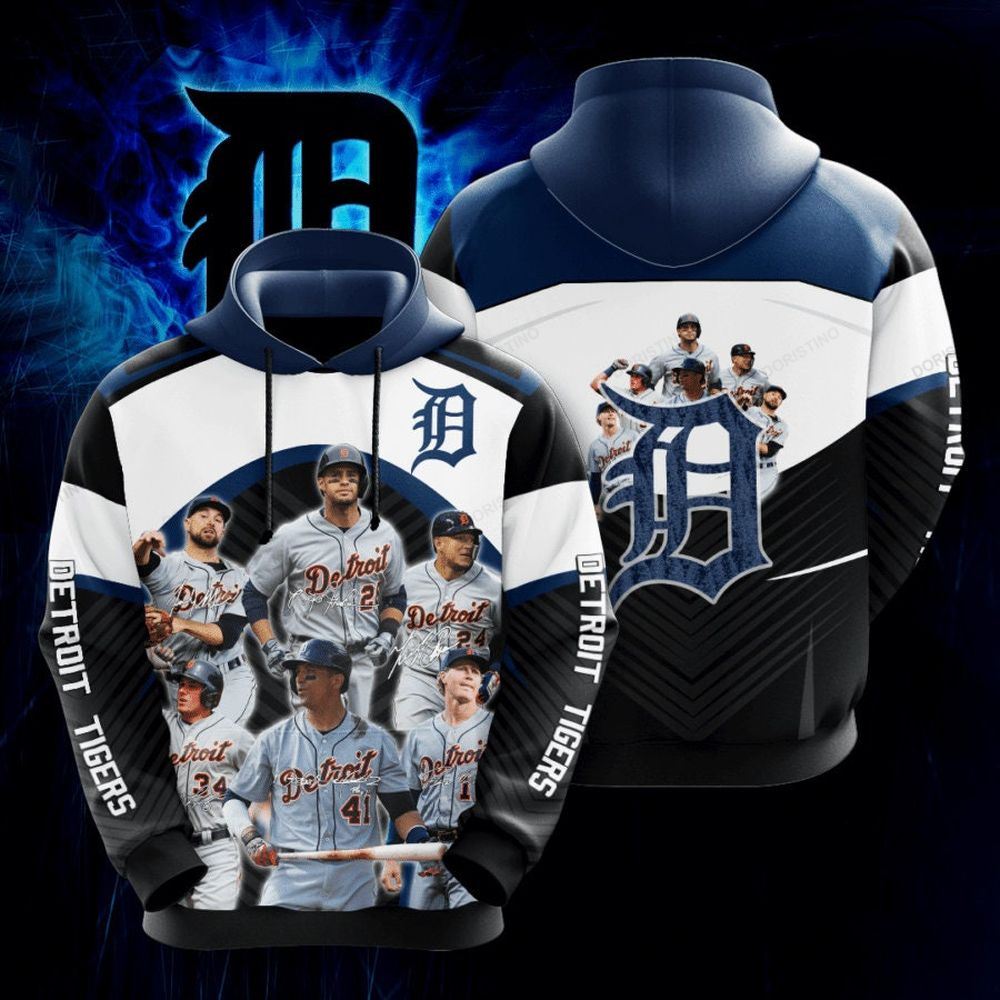 Detroit Tigers 3d Cypkh All Over Print Hoodie