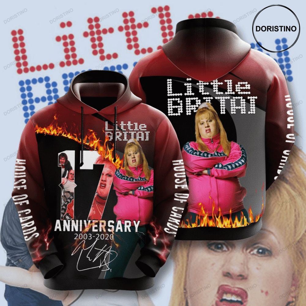 Little Britain 3d 82fmg Limited Edition 3d Hoodie