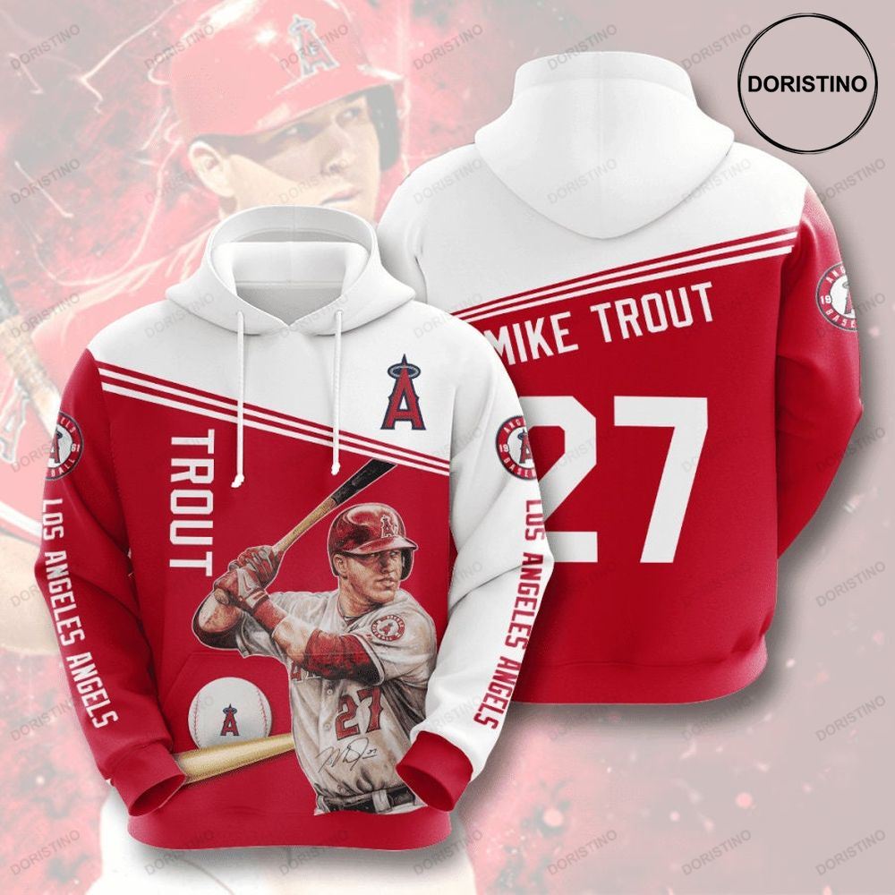 Los Angeles Angels Mike Trout 29 3d Limited Edition 3d Hoodie