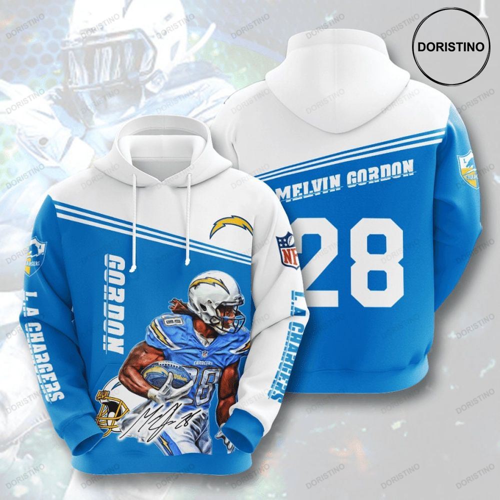 Los Angeles Chargers 3d Yl817 Awesome 3D Hoodie