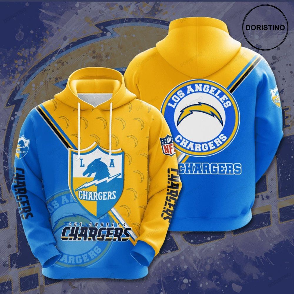 Los Angeles Chargers 3d Awesome 3D Hoodie