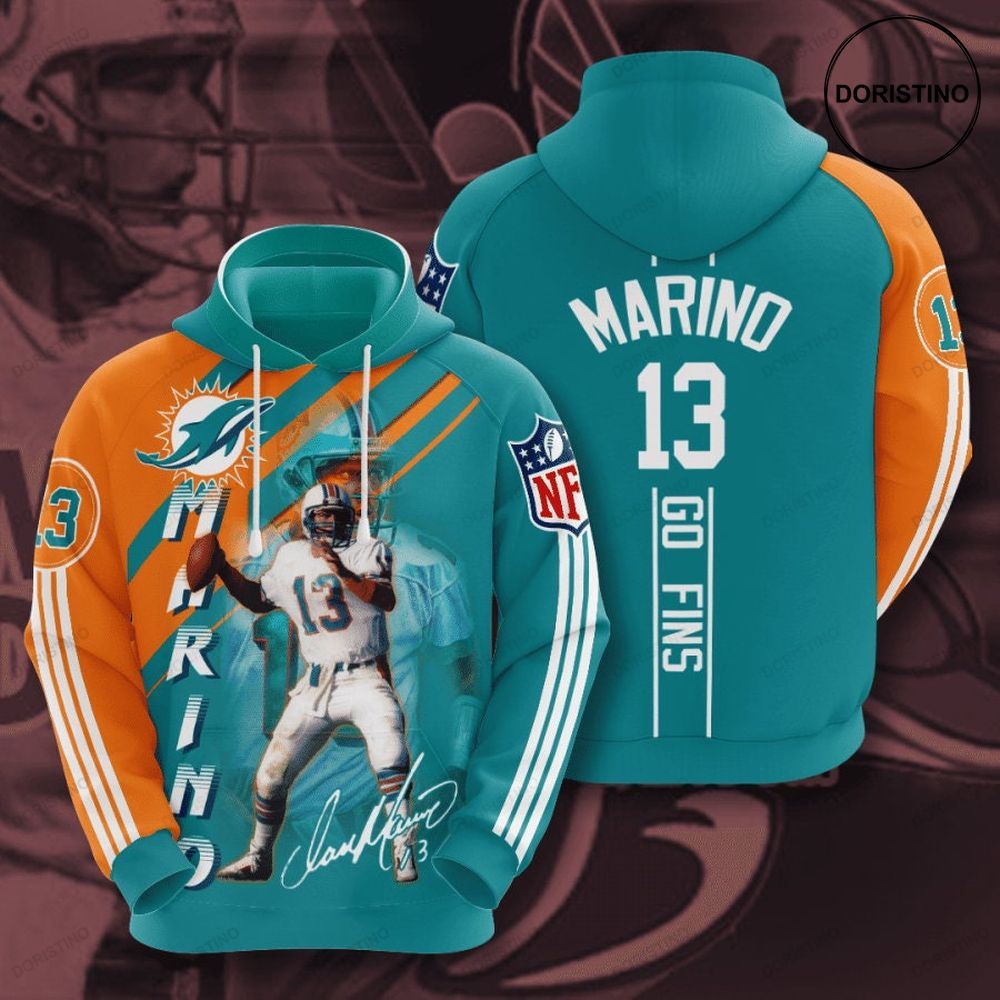 Miami Dolphins 3d 80993 All Over Print Hoodie