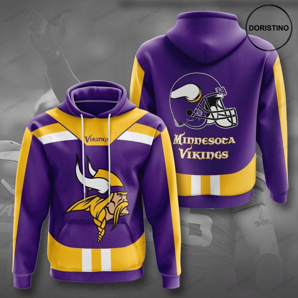 Minnesota Vikings 3d Gzrie Awesome 3D Hoodie
