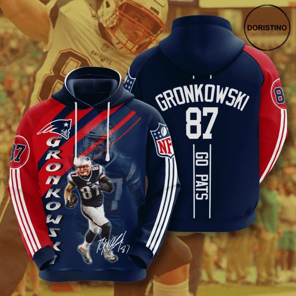 New England Patriots 3d 9f6io Awesome 3D Hoodie