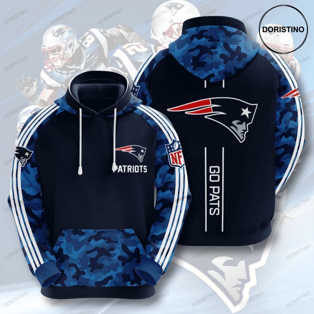 New England Patriots 3d Sg7kc All Over Print Hoodie