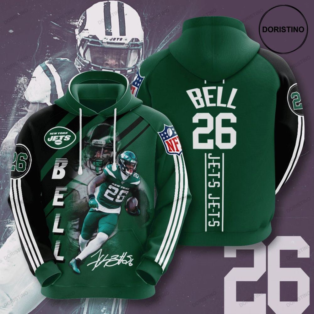 New York Jets 3d R4dcm All Over Print Hoodie