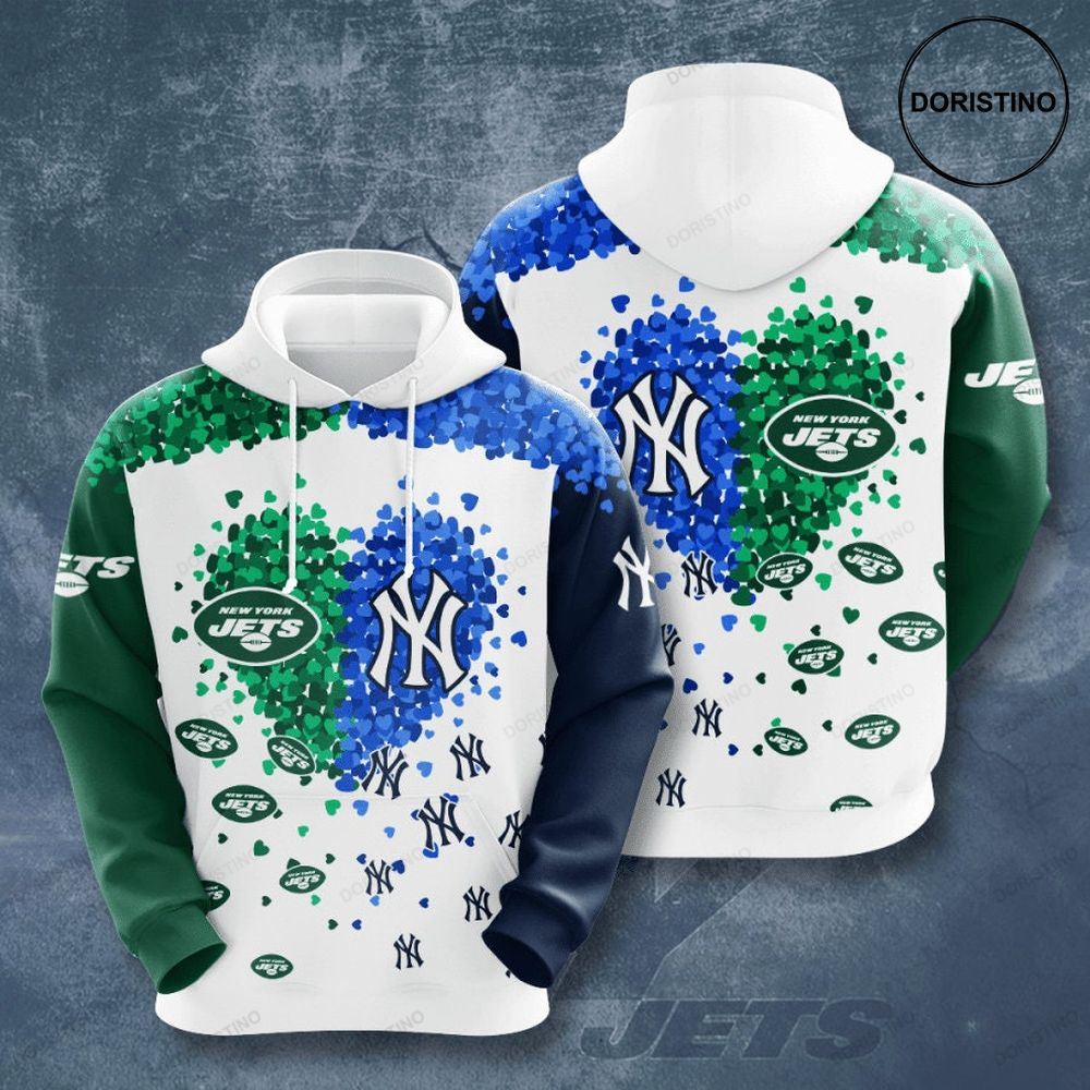 New York Jets X New York Yankees 3d Limited Edition 3d Hoodie
