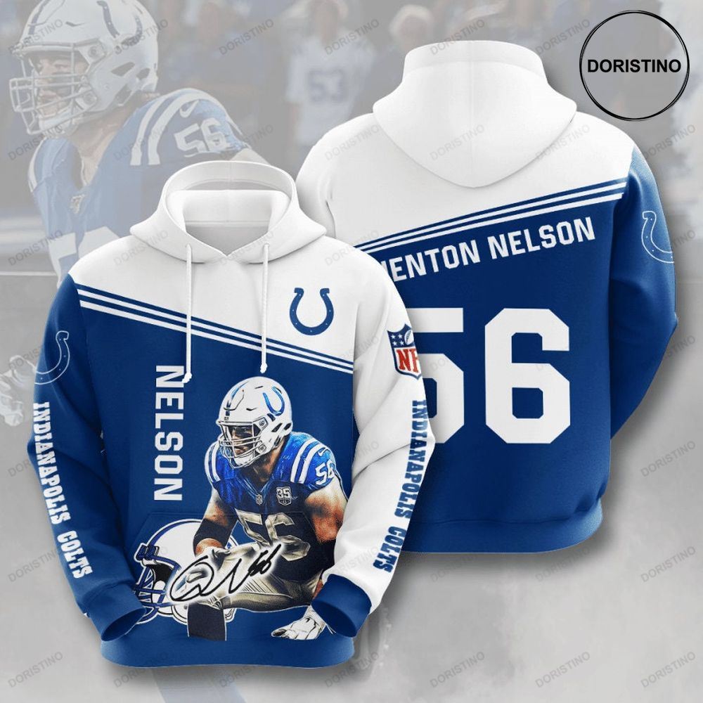 Quenton Nelson 56 Indianapolis Colts 3d Limited Edition 3d Hoodie
