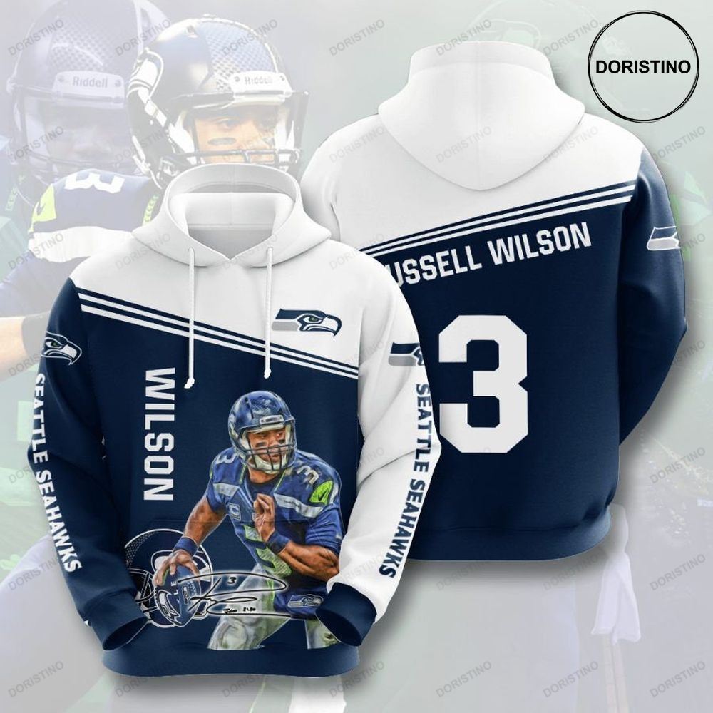 Seattle Seahawks 3d 4c3ad All Over Print Hoodie