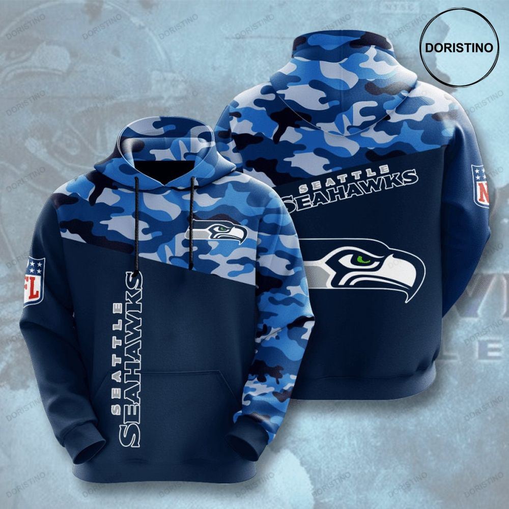 Seattle Seahawks 3d All Over Print Hoodie