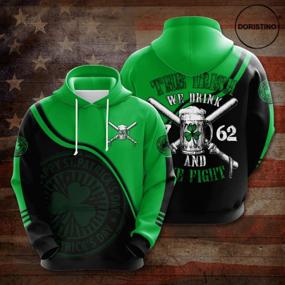 St Patricks Day 3d All Over Print Hoodie