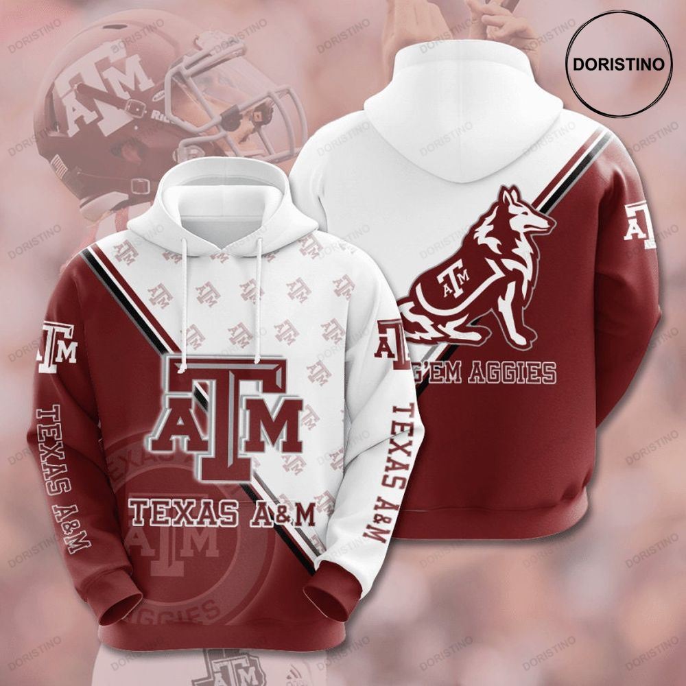 Texas A And M Aggies 3d All Over Print Hoodie