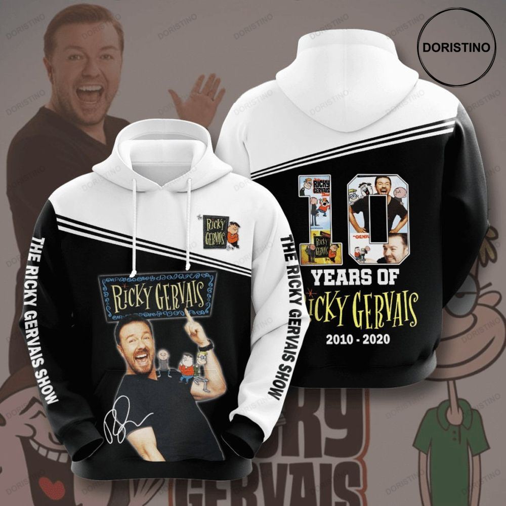 The Ricky Gervais Show 3d All Over Print Hoodie