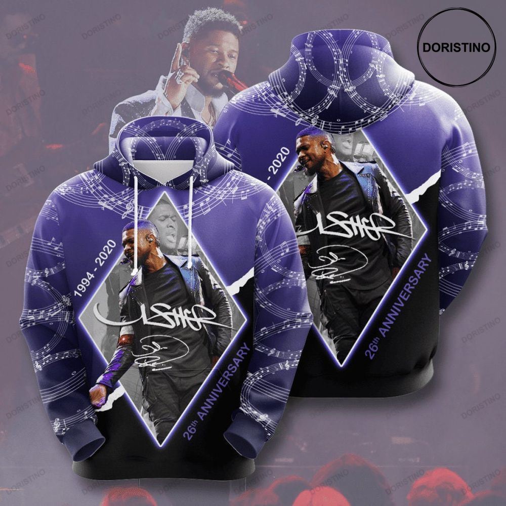 Usher 3d All Over Print Hoodie
