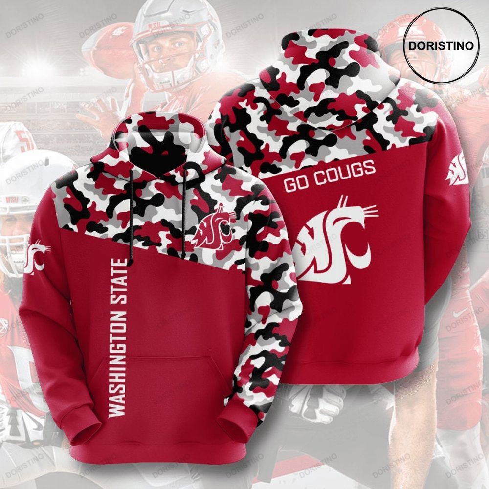 Washington State Cougars 3d Awesome 3D Hoodie
