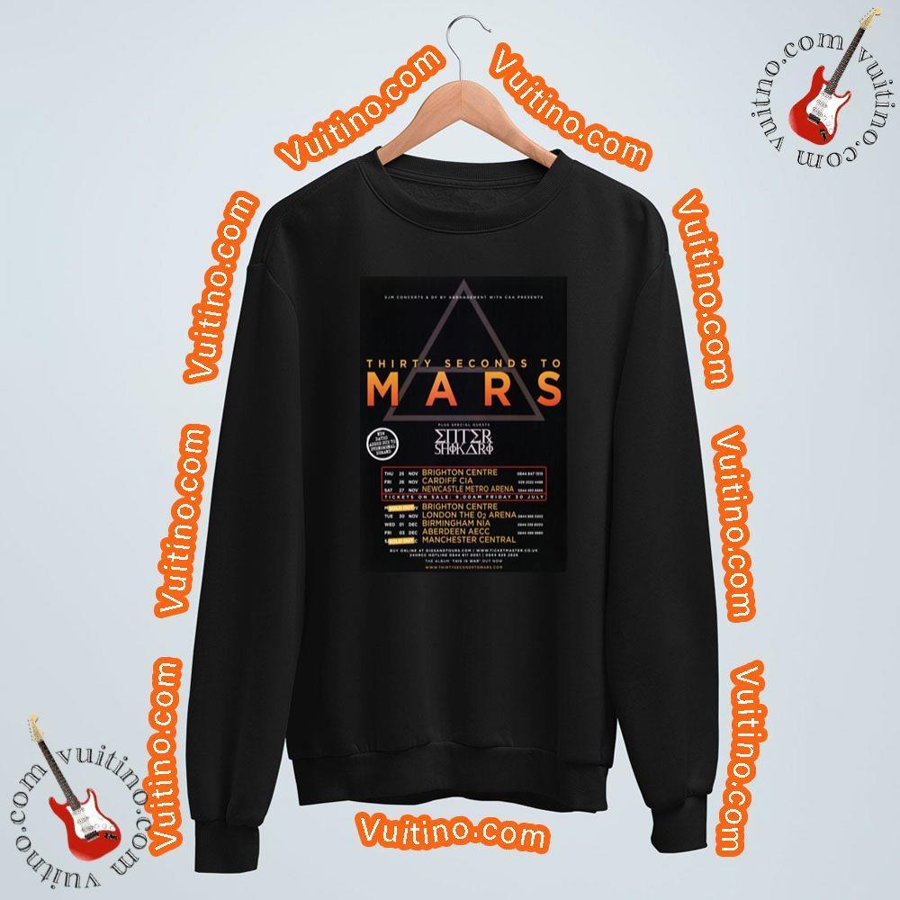 30 Seconds To Mars Into The Wild 2010 Uk Tour Merch