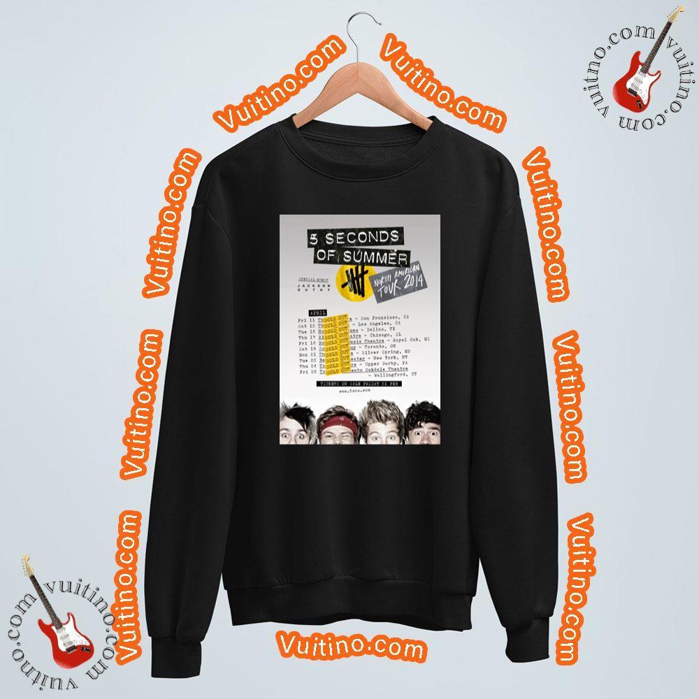 5 Seconds Of Summer North American 2014 Tour Apparel