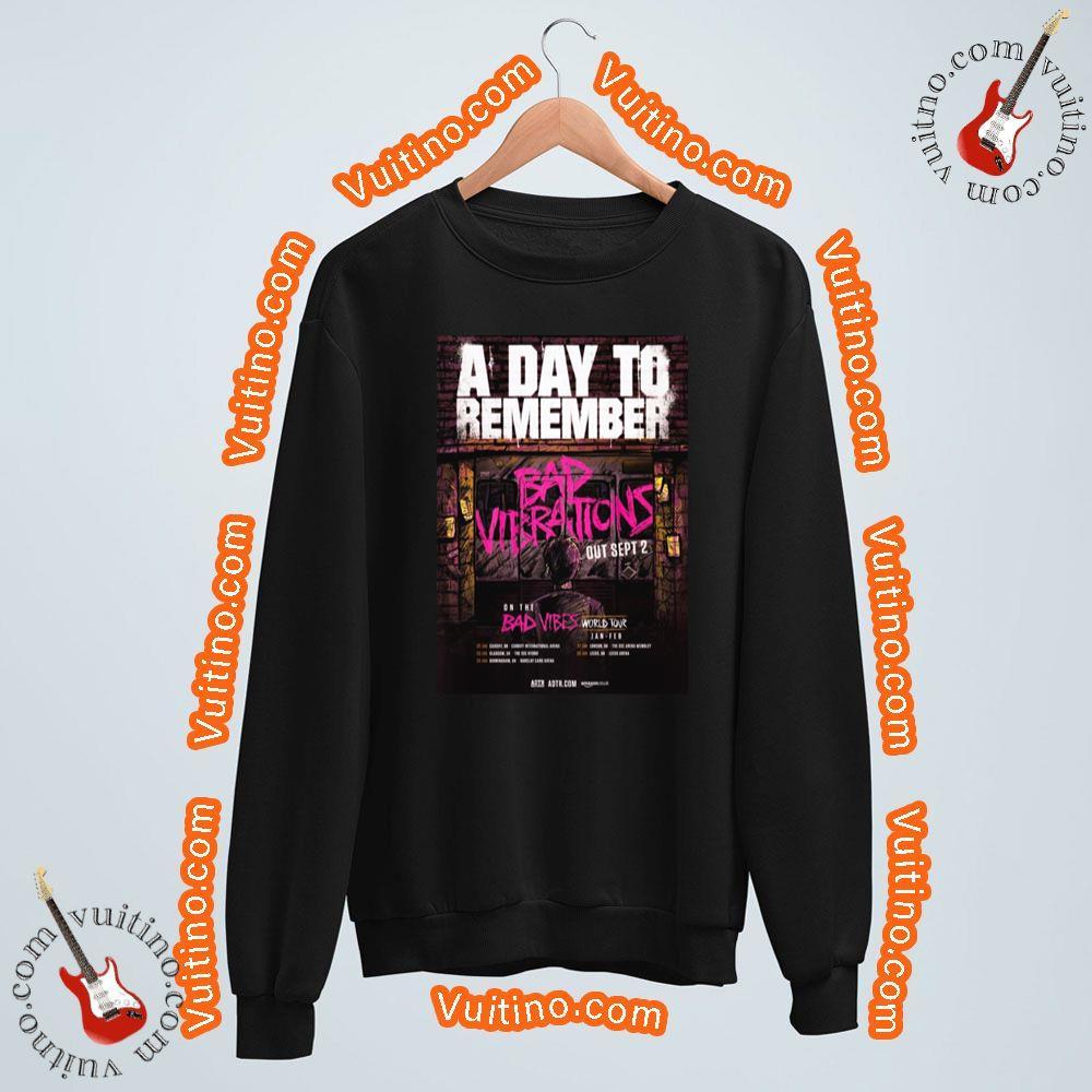 A Day To Remember Bad Vibrations 2016 Tour Shirt