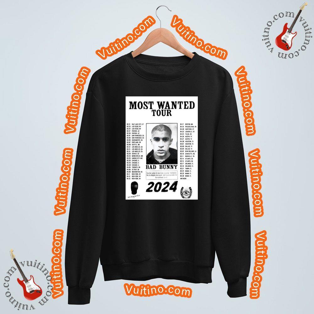 Bad Bunny Most Wanted 2024 North American Tour Merch