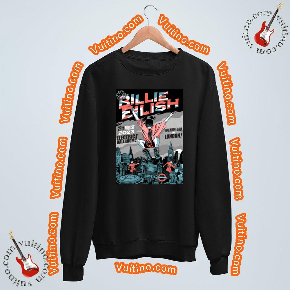 Billie Eilish One Night In London 2023 Tour London Electric Ballroom Apparel
