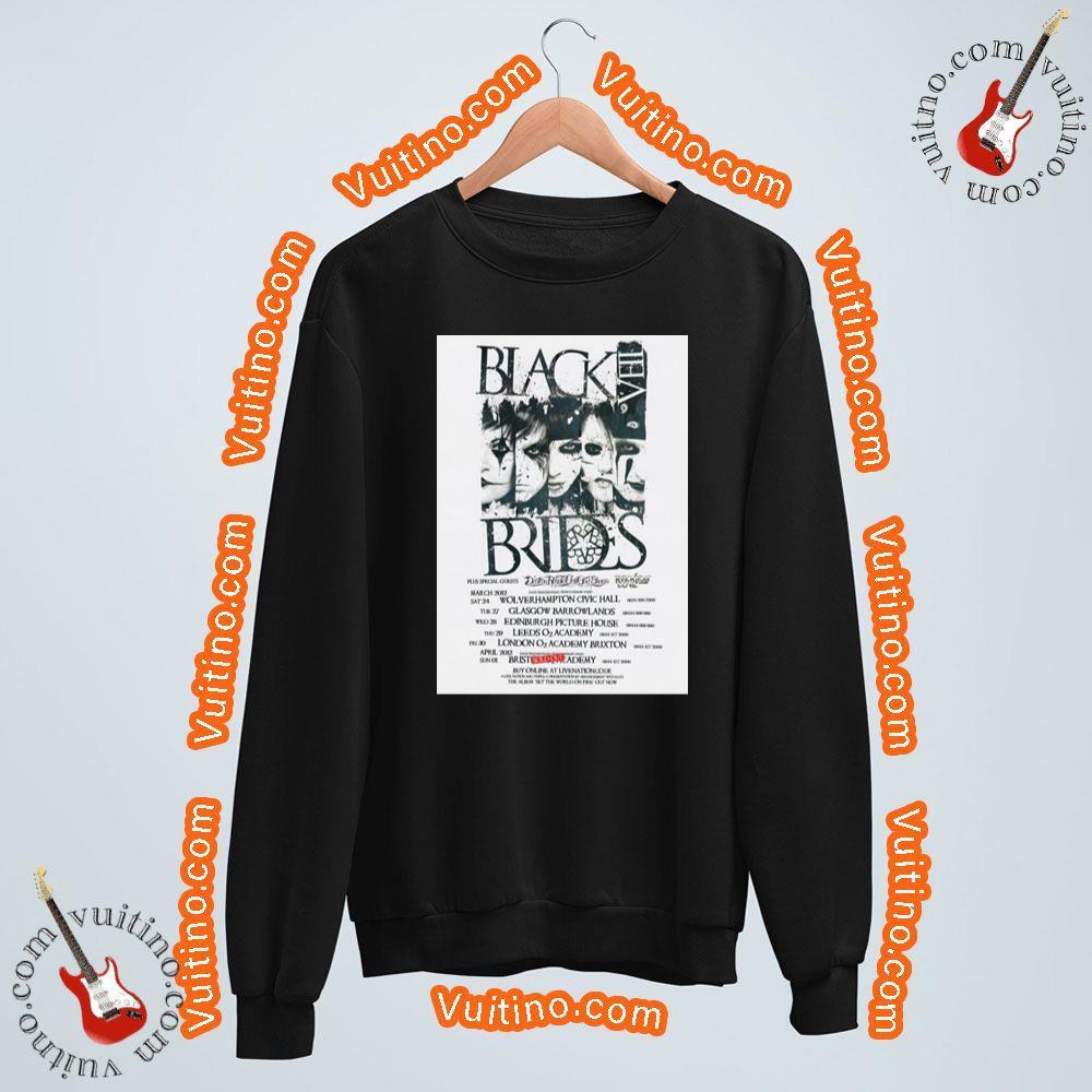Black Veil Brides Set The World On Fire 2012 Uk Tour Shirt