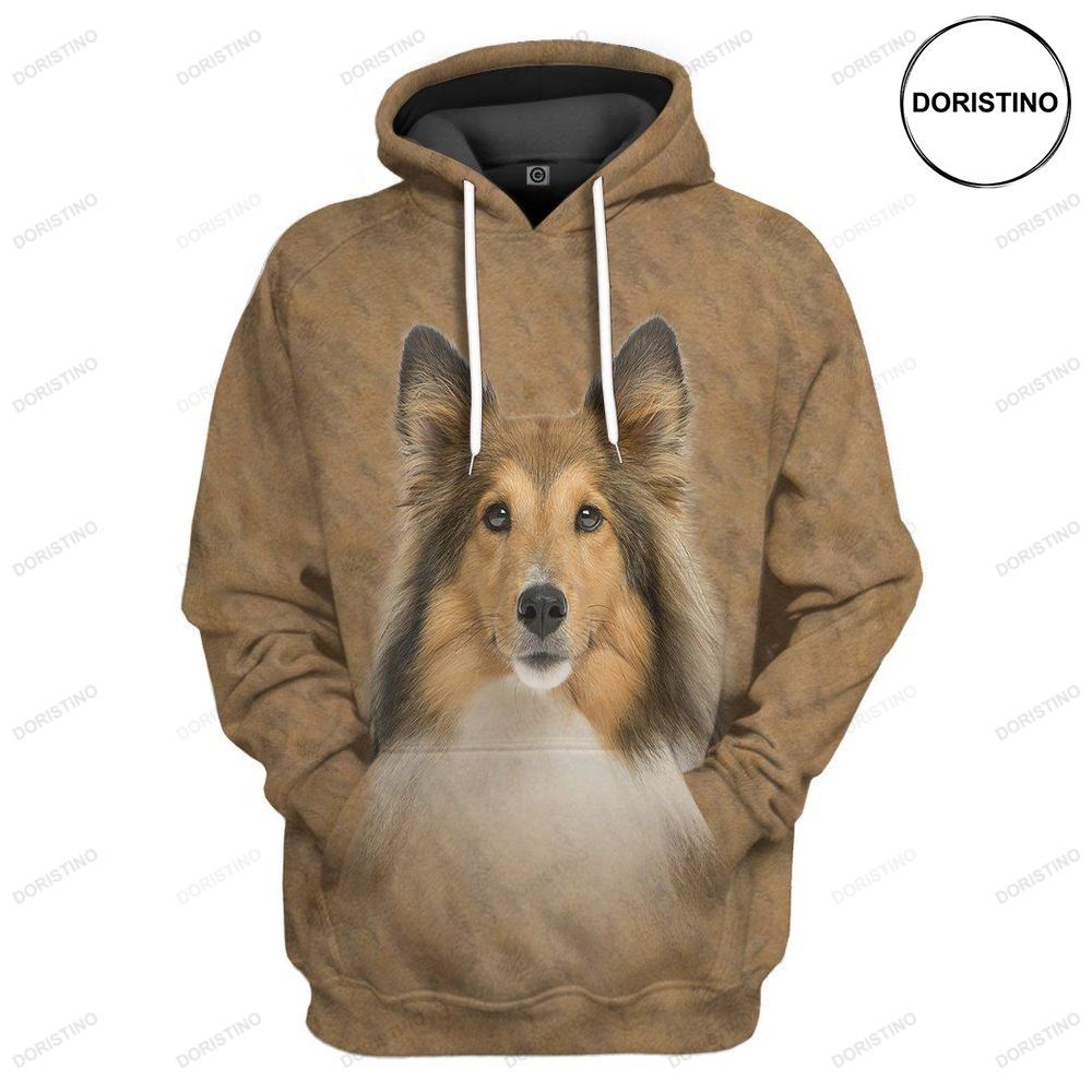 Shetland Sheepdog Dog Front And Back Limited Edition 3d Hoodie