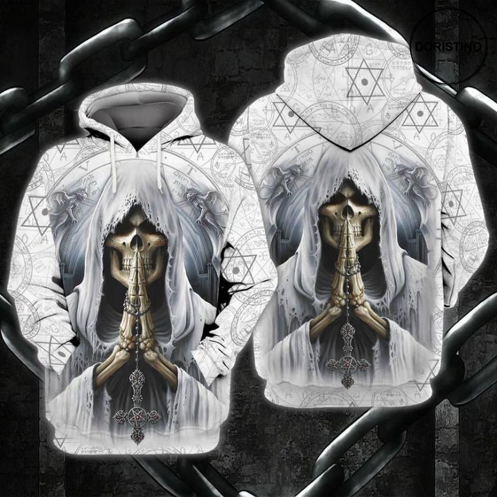Skull Death Awesome 3D Hoodie