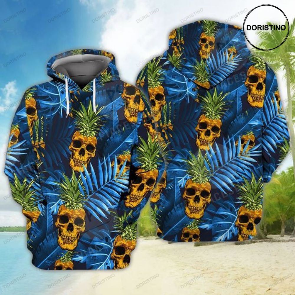Skulls Pineapple Limited Edition 3d Hoodie