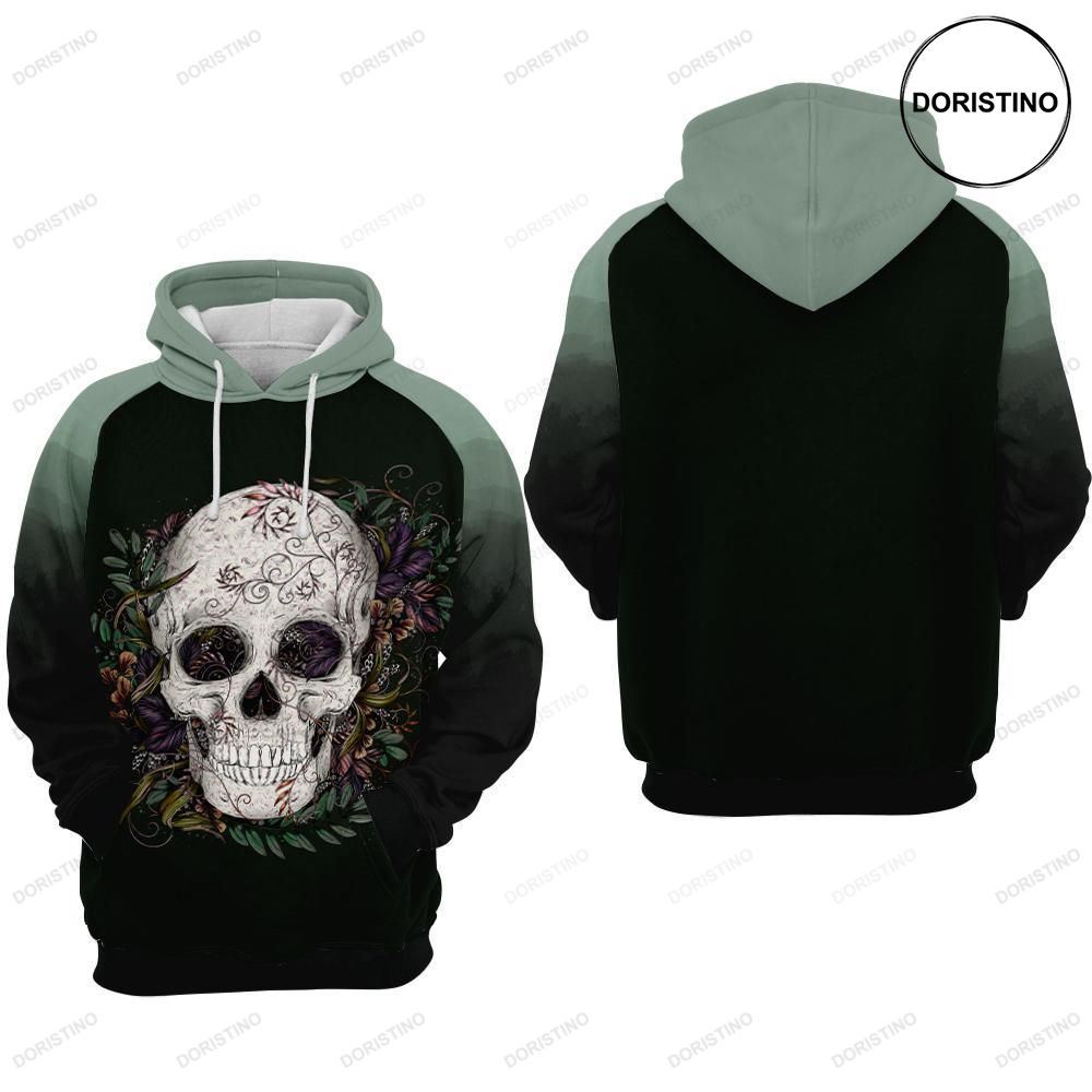 Skulls With Flowers 1 Limited Edition 3d Hoodie