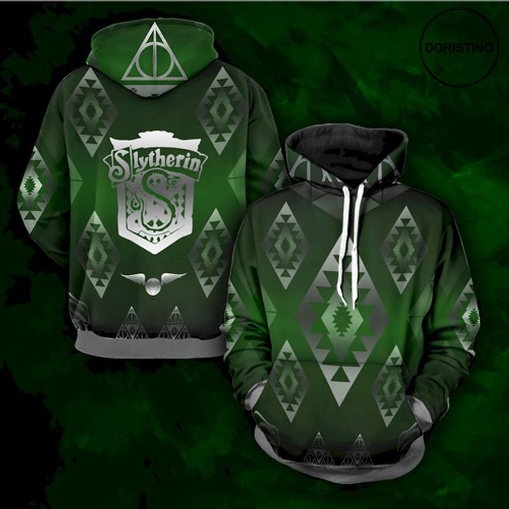 Slytherin Logo Harry Potter All Over Print Hoodie