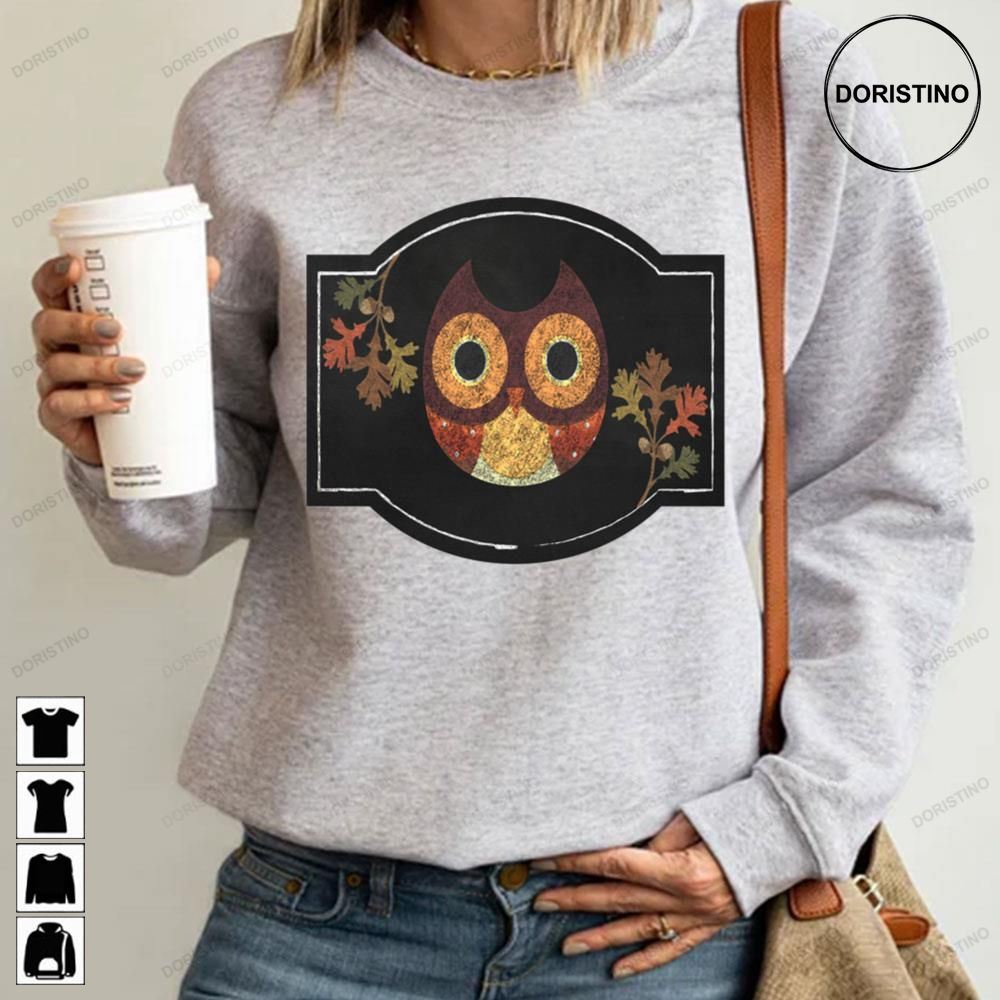 Autumn Owl Owl And Autumn Leaves Trending Style