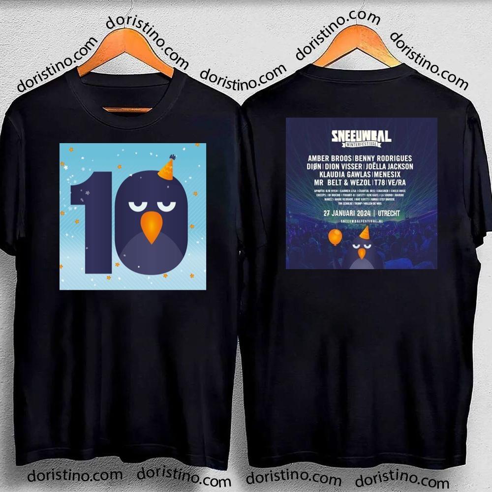 10 Sneeuwbal Winter Festival 2024 Double Sides Shirt