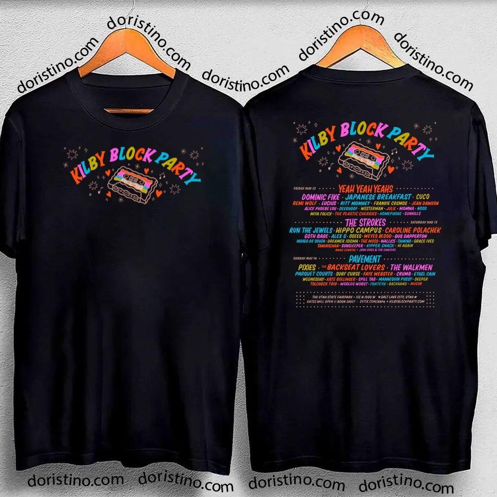 12 14 May Kilby Block Party 2023 Double Sides Shirt