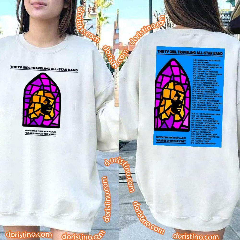 2023 Album Tv Girl Grapes Upon The Vine Double Sides Tshirt