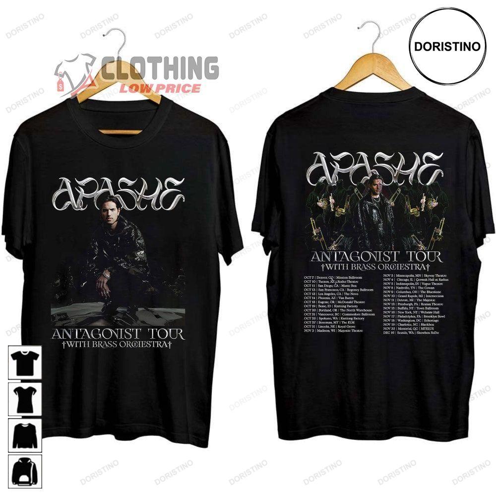 2023 Apashe Antagonist Tour With Brass Orchestra Double Sides Shirt