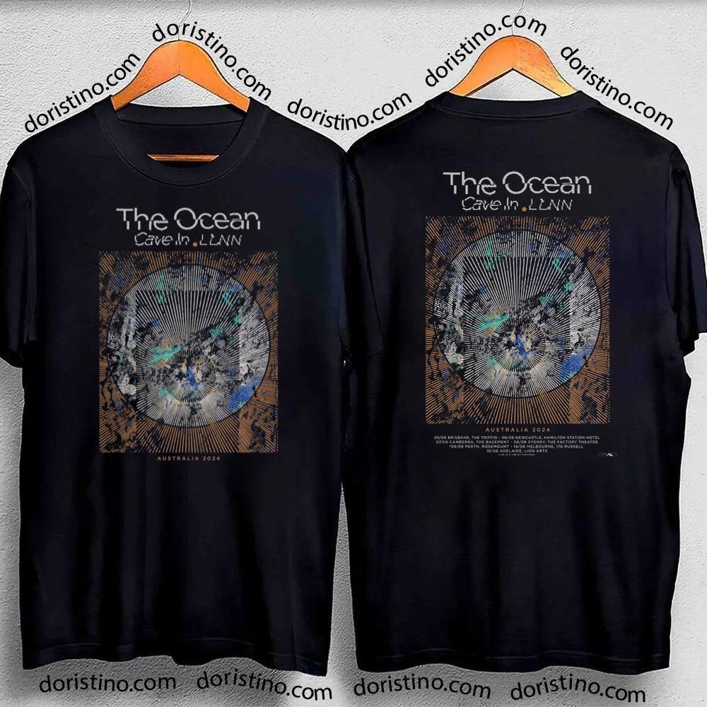 Art Australia Tour 2024 W The Ocean Collective Cave In Double Sides Tshirt