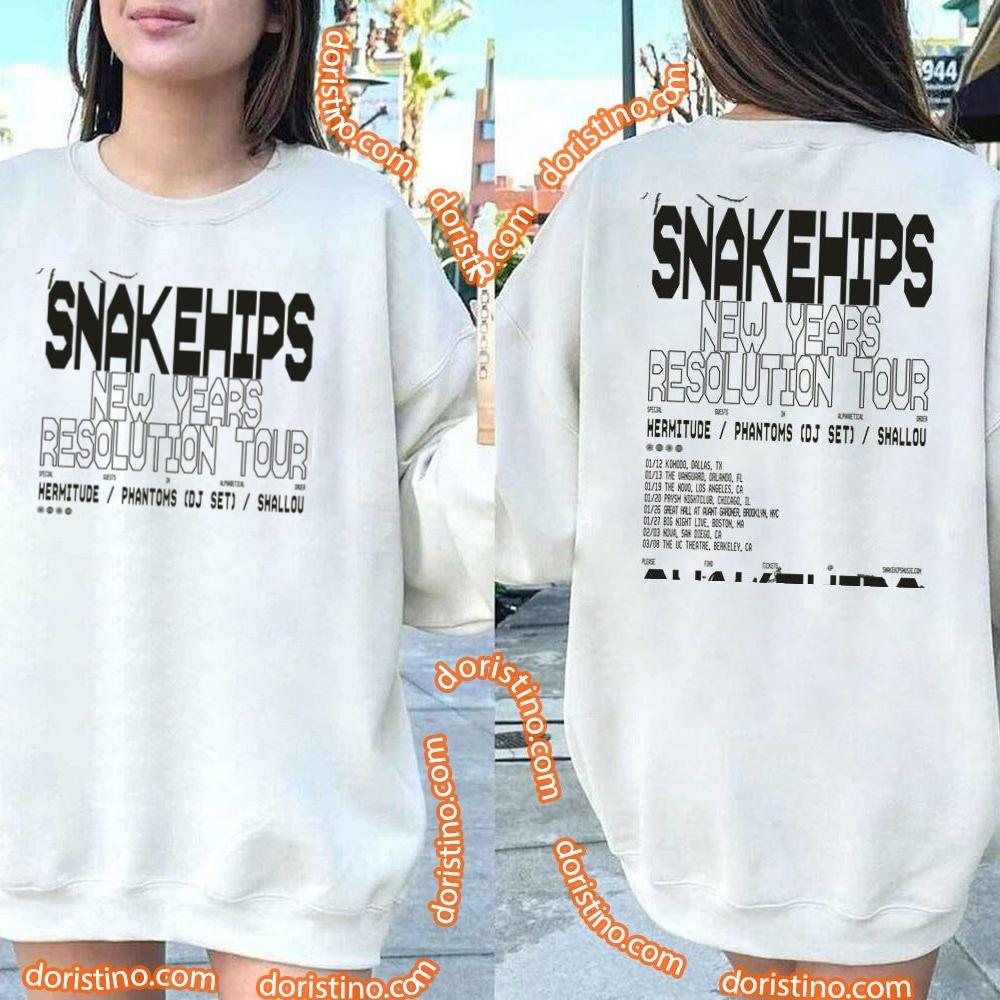 Art Snakehips Shallou Tour 2024 Double Sides Awesome Shirt