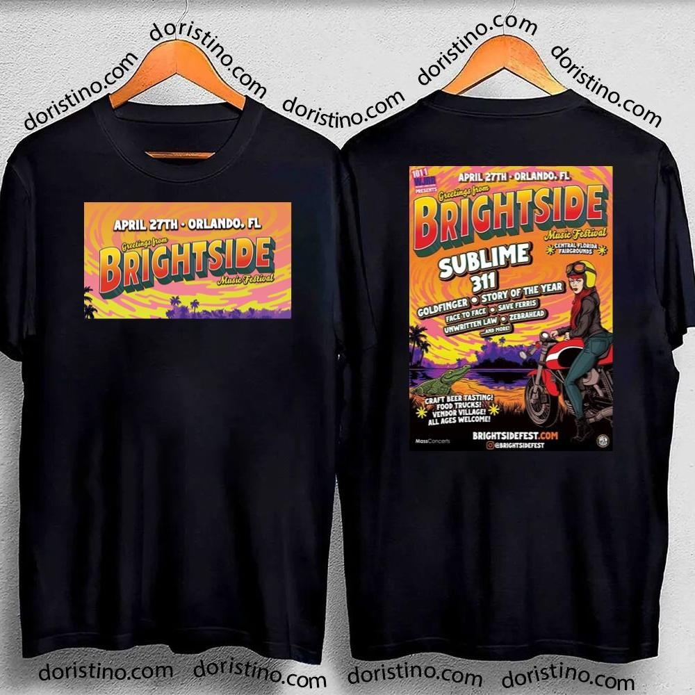 Brightside Festival 2024 Double Sides Awesome Shirt